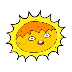 Cartoon Sun N80