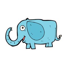 cartoon baby elephant N8