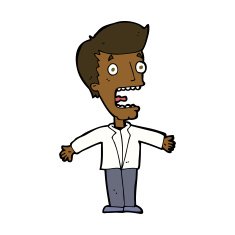 cartoon screaming man N15