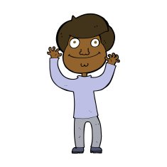 cartoon happy boy N204