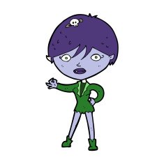Cartoon Vampire Girl N188