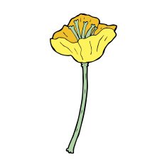 cartoon flower N359