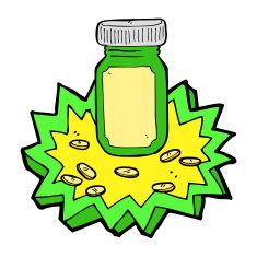 cartoon jar of pills N16