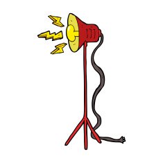 cartoon studio lamp shining N8