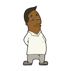 cartoon friendly man N21