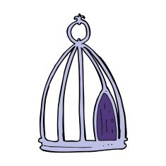 Cartoon Bird Cage N13