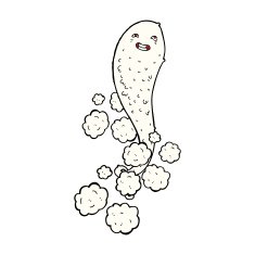 cartoon spooky ghost N82