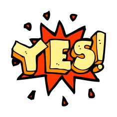 cartoon yes symbol N9