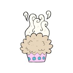 cartoon cup cake N20