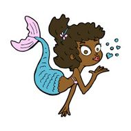 cartoon pretty mermaid N30