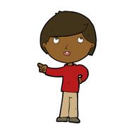 Cartoon Boy Pointing N26