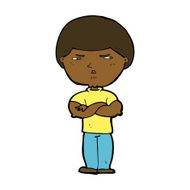 cartoon grumpy man N17