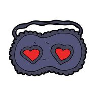 cartoon sleeping mask with love hearts N8
