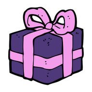 cartoon christmas present N48