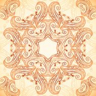 Ornate vintage seamless pattern in mehndi style N3