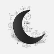 Drawing business formulas moon N22