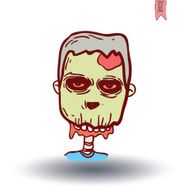 zombie cartoon character vector illustration N27