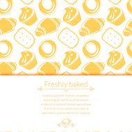 Vector illustration delicious pastries with place for text N4
