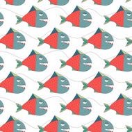 Fish Seamless Pattern N7