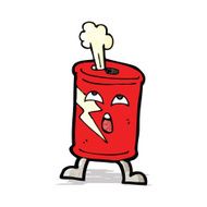 cartoon fizzy soda can