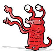 cartoon spooky monster N10