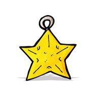 cartoon christmas star bauble N4