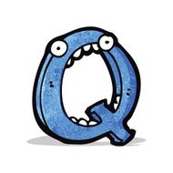 Cartoon Letter Q N13