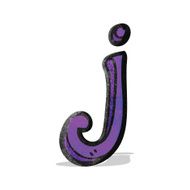 cartoon letter j N11