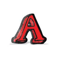 cartoon letter a N13