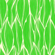 Seamless green pattern with vertical leaves