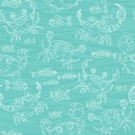 Seamless crab pattern N3
