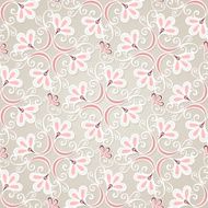 Seamless Floral Pattern (Vector) Hand Drawn Texture N100