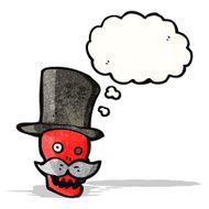 funny cartoon skull N34