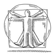Vitruvian Man Human Proportions Drawing