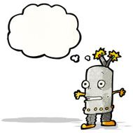 cartoon little robot N14