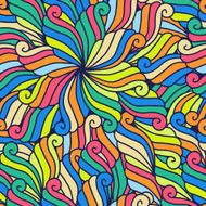 abstract hand-drawn waves pattern seamless floral background N2
