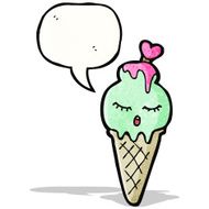 Ice Cream Cartoon Character N8