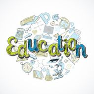 Education icon doodle N2