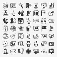 doodle Social media elements