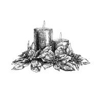 Christmas Candle Sketch