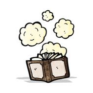 dusty old book cartoon N5