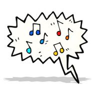 musical notes cartoon
