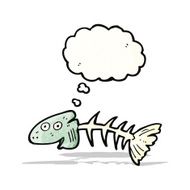 old fish bones cartoon N4