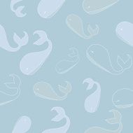 seamless whales pattern N2