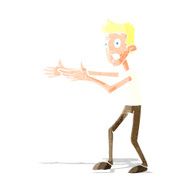 cartoon man desperately explaining N8