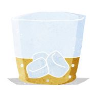 cartoon whiskey in glass N2
