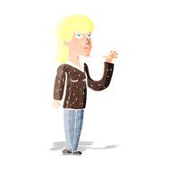 cartoon woman explaining N40