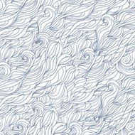 Colorful abstract doodle seamless pattern waves and clouds N10