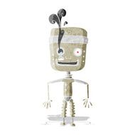 cartoon malfunctioning robot N5
