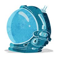 cartoon astronaut helmet N34